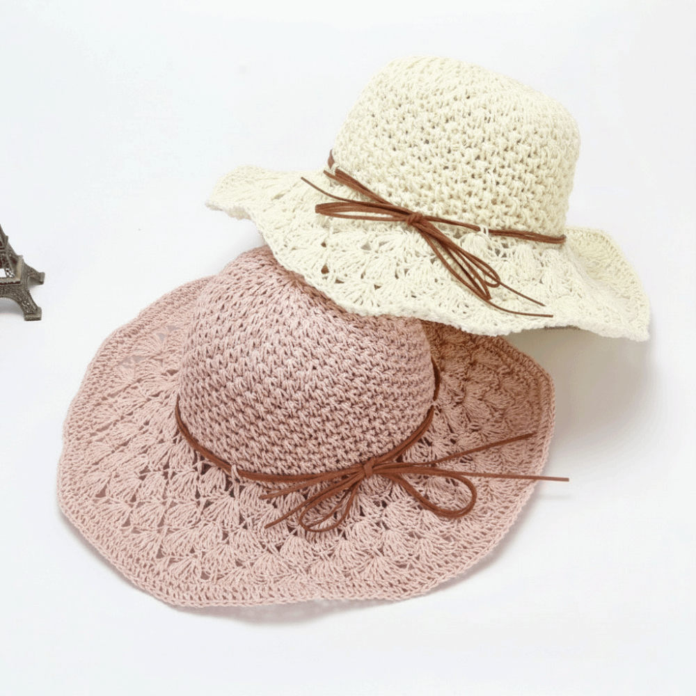 Handwoven Crochet Straw Hat Wi - Hat Floppy Wide avis et prix
