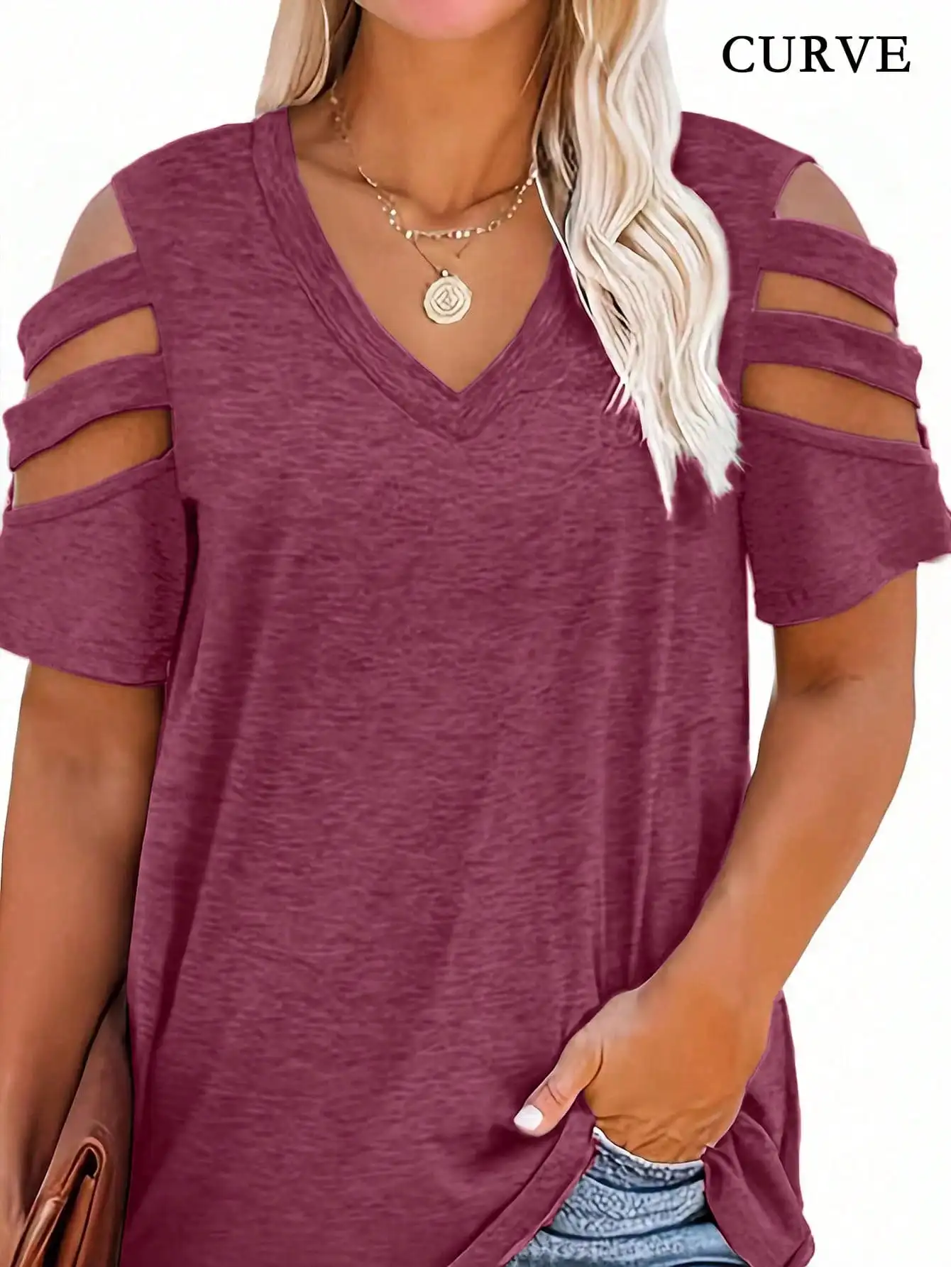 Women Fashion Plus Size 1XL-5X - Blouse Off Shoulder avis et prix