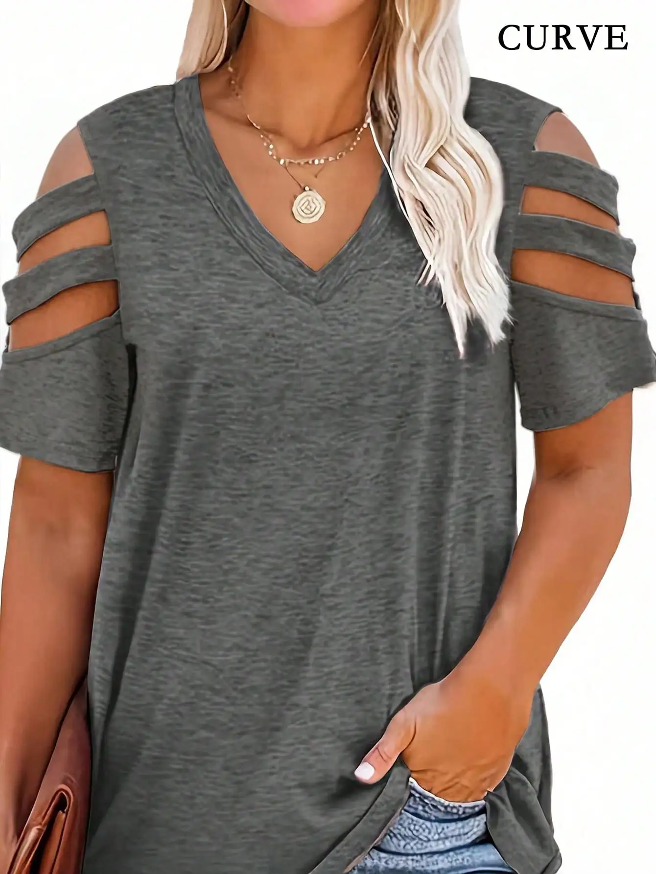 Women Fashion Plus Size 1XL-5X - Blouse Off Shoulder avis et prix