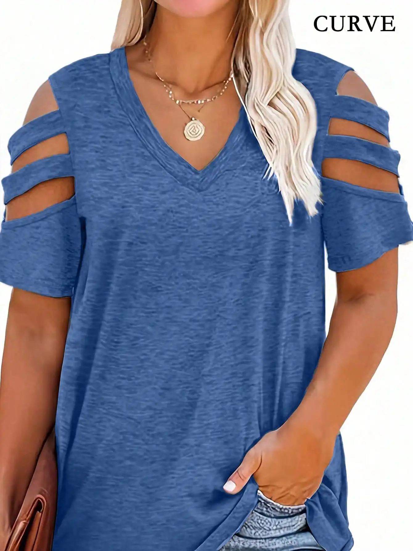 Women Fashion Plus Size 1XL-5X - Blouse Off Shoulder avis et prix