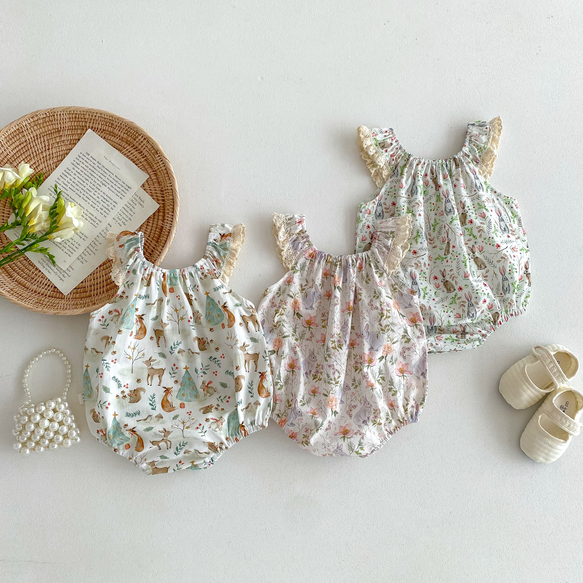 Summer Baby Girls Romper Flora - Romper Floral Print avis et prix