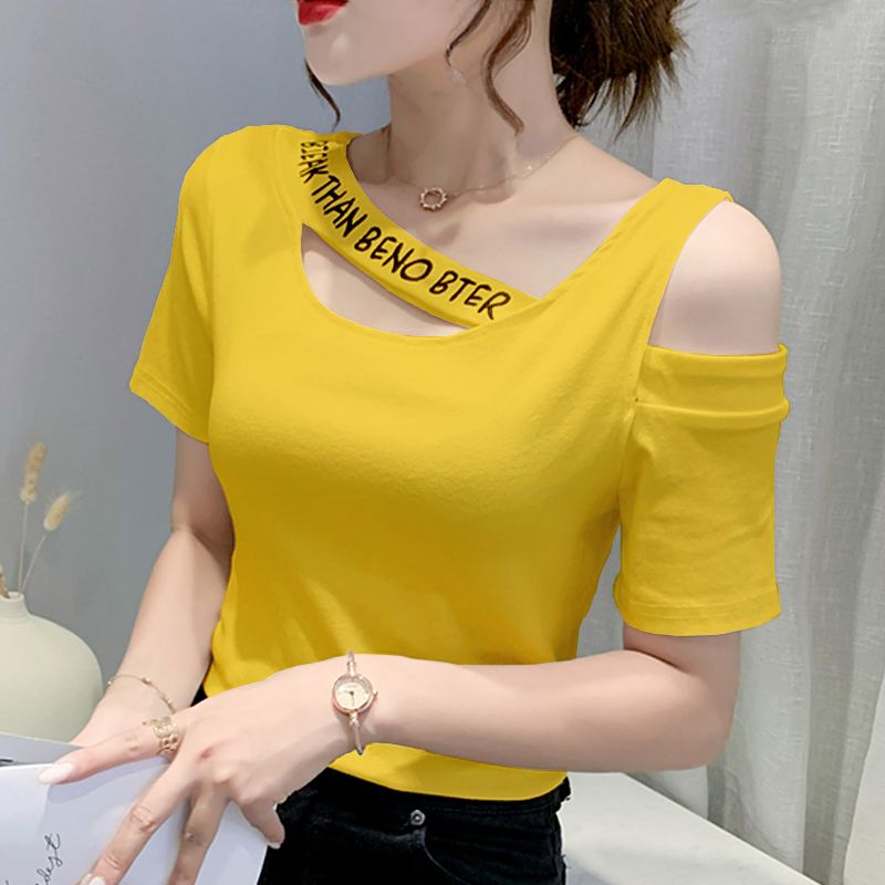 Tops Woman Short Sleeve Coquet - Blouse Off Shoulder avis et prix