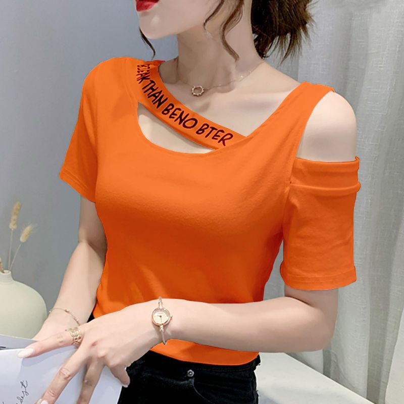 Tops Woman Short Sleeve Coquet - Blouse Off Shoulder avis et prix