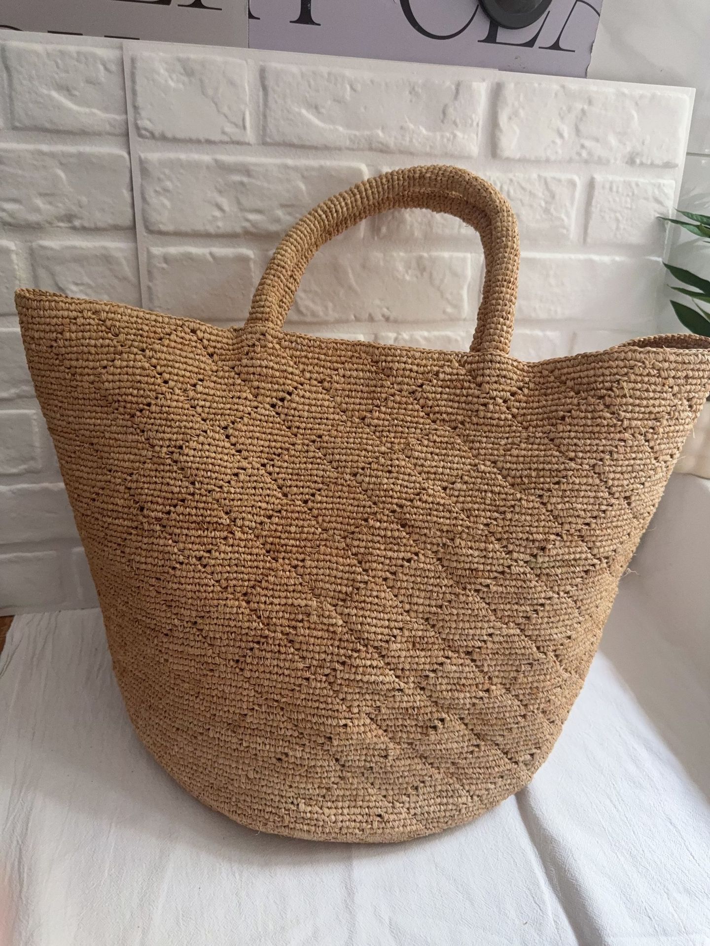 Fashion Style Ins Crochet Hand - Crochet Bag Raffia avis et prix