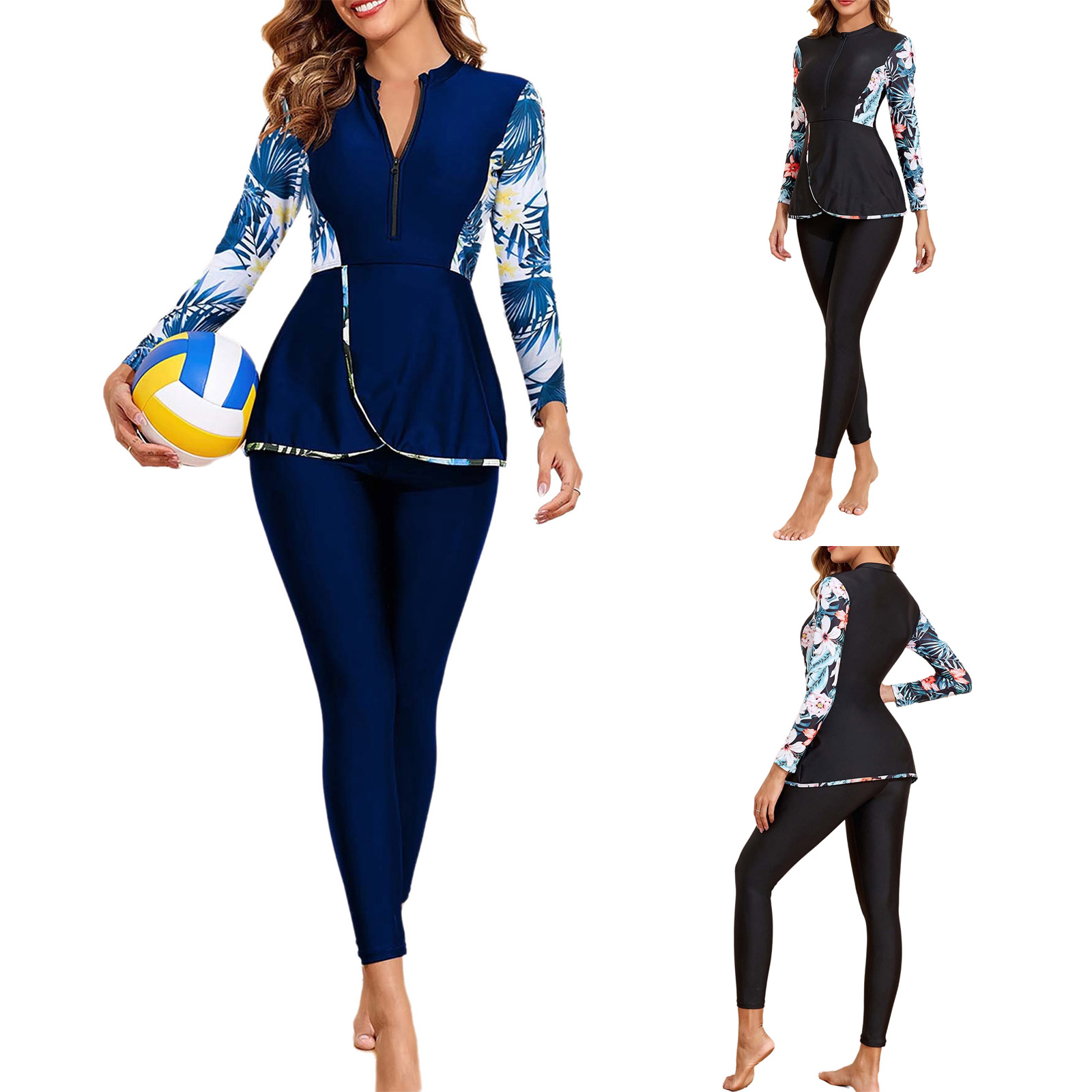 Womens Swim Romper Rash Gurad  - Romper Floral Print avis et prix