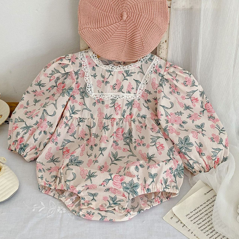 Spring Newborn Kids Baby Girls - Romper Floral Print avis et prix