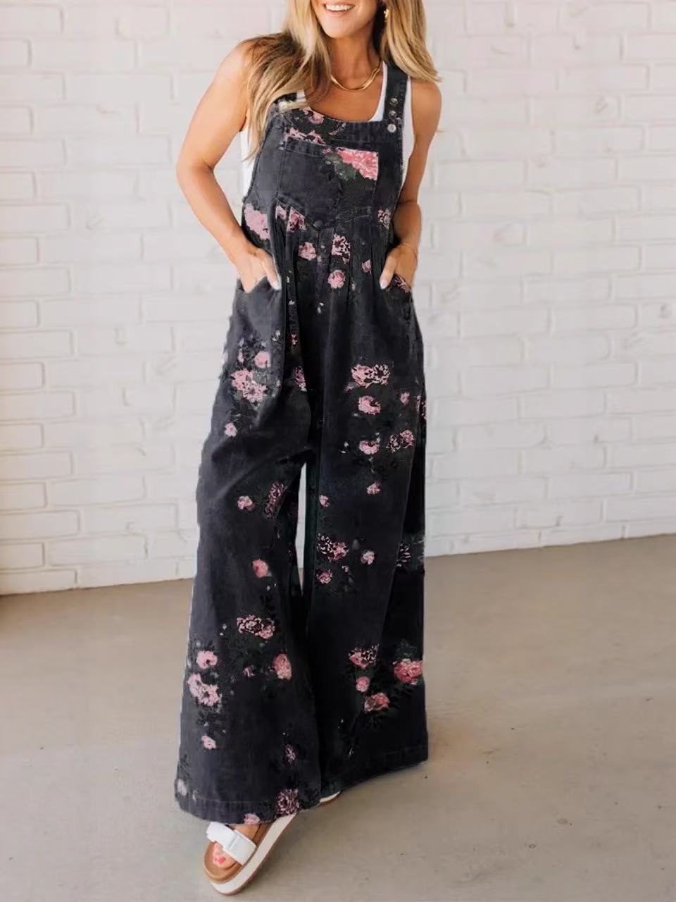 2025 Summer New Style Casual W - Romper Floral Print avis et prix