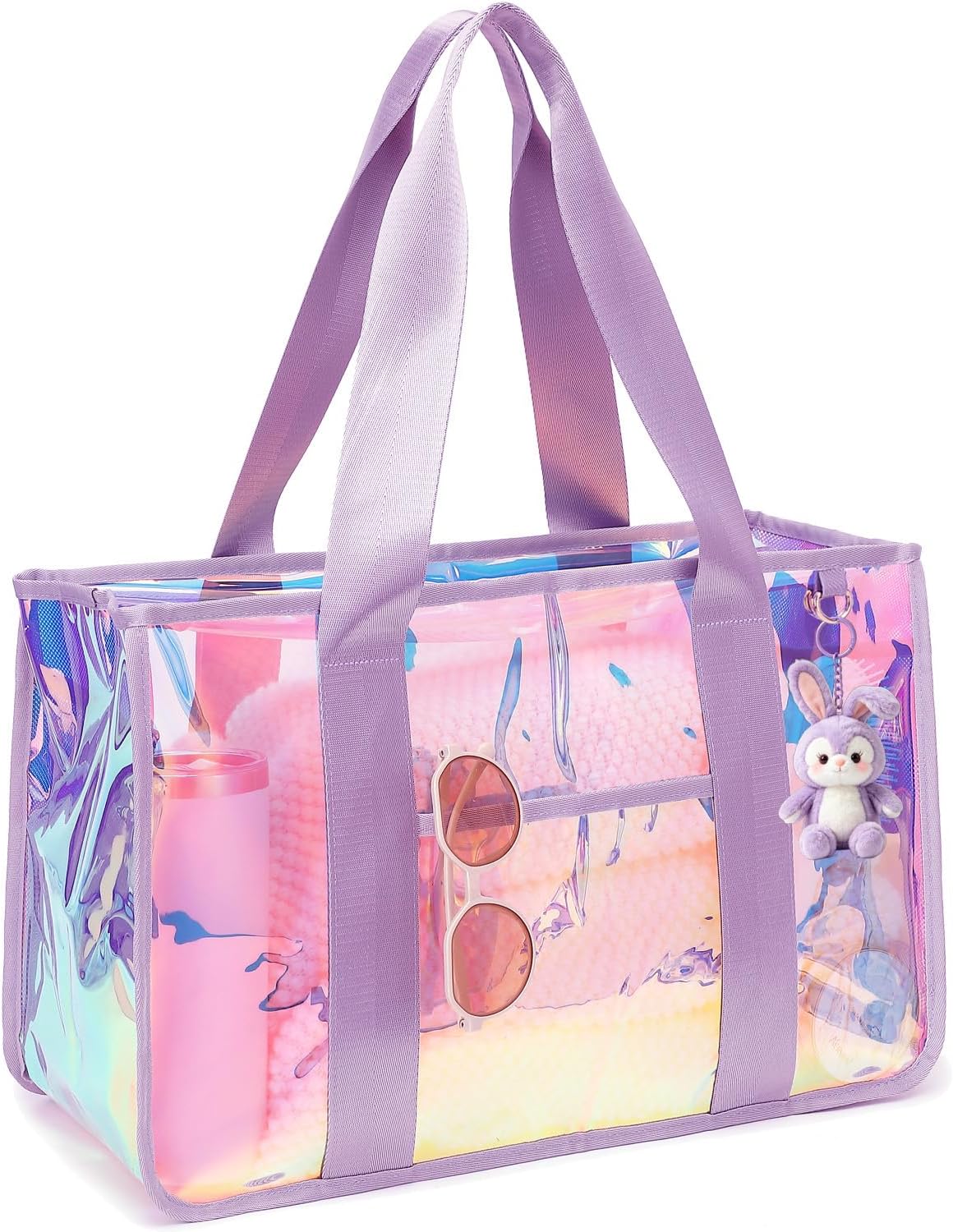 Iridescent Clear Beach Bags Wa - Tote Bag Beach avis et prix