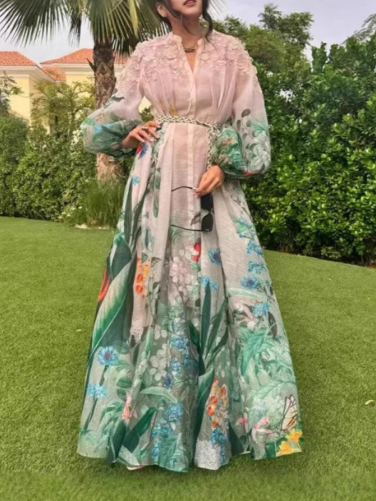 Elegant Maxi Dress for Women V - Linen Dress Wrap avis et prix