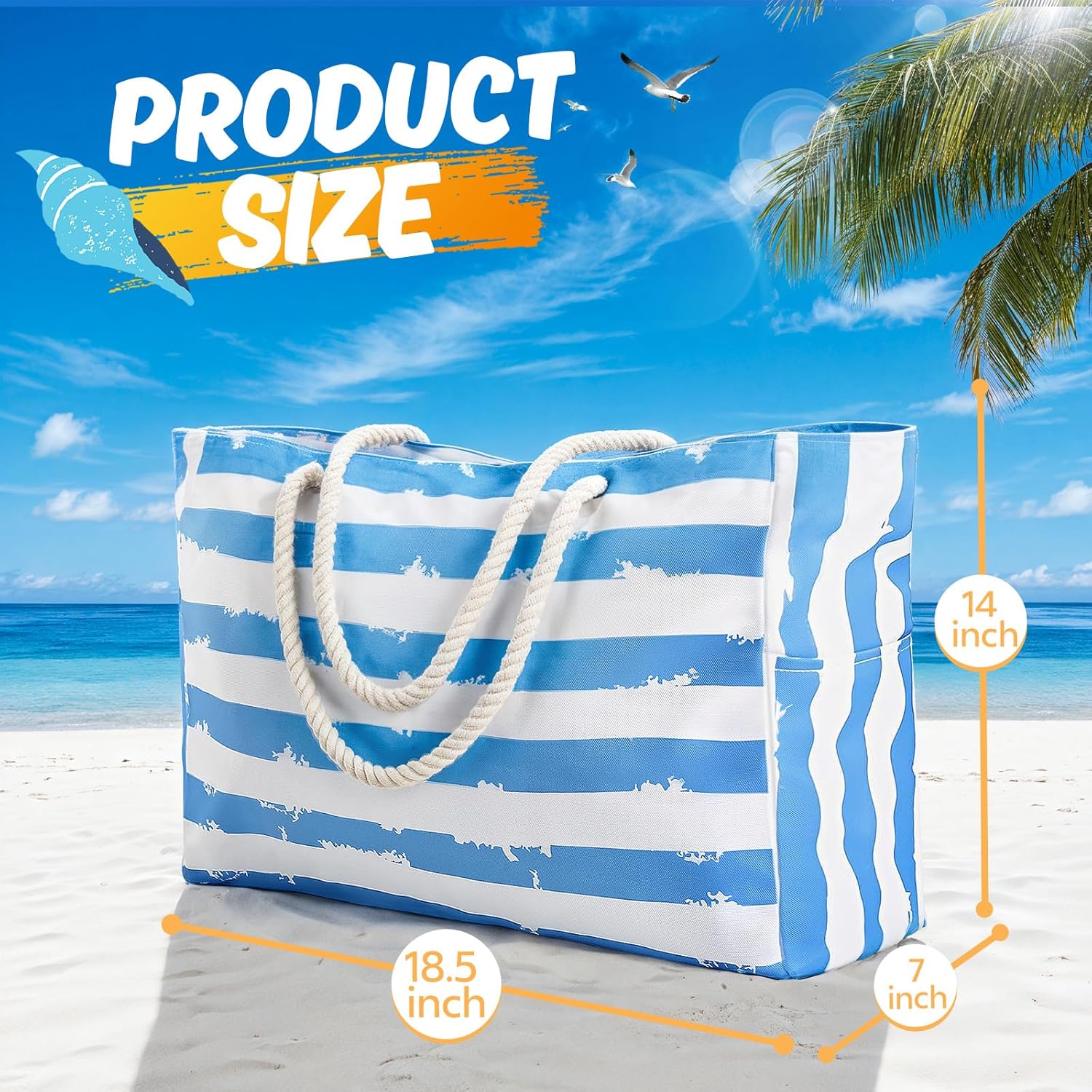 Large Beach Bag for Women & Me - Tote Bag Beach avis et prix