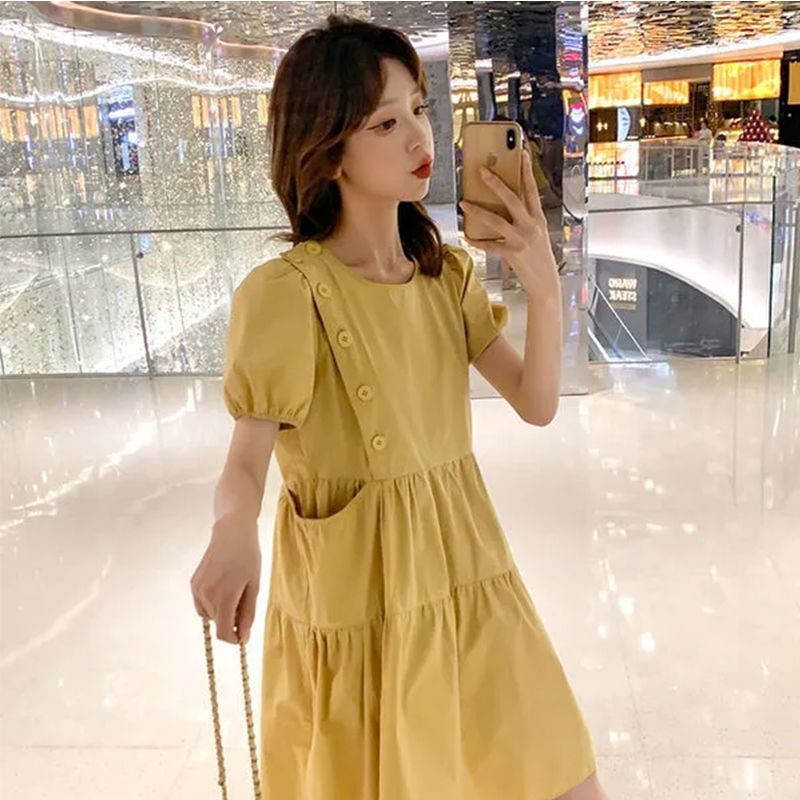 2025 Loose Elegant Korean Casu - Linen Dress Wrap avis et prix