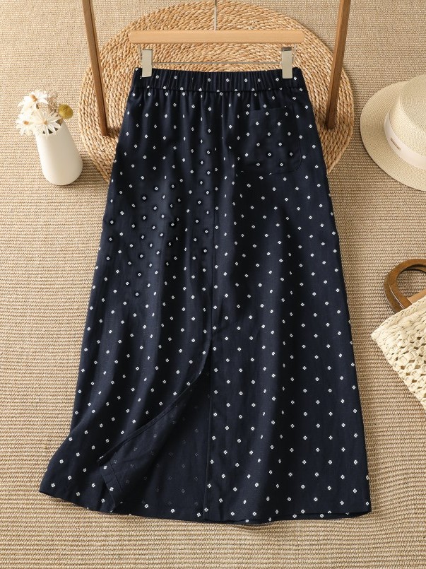 High Waist Floral Half Skirt T - Midi Skirt Floral avis et prix