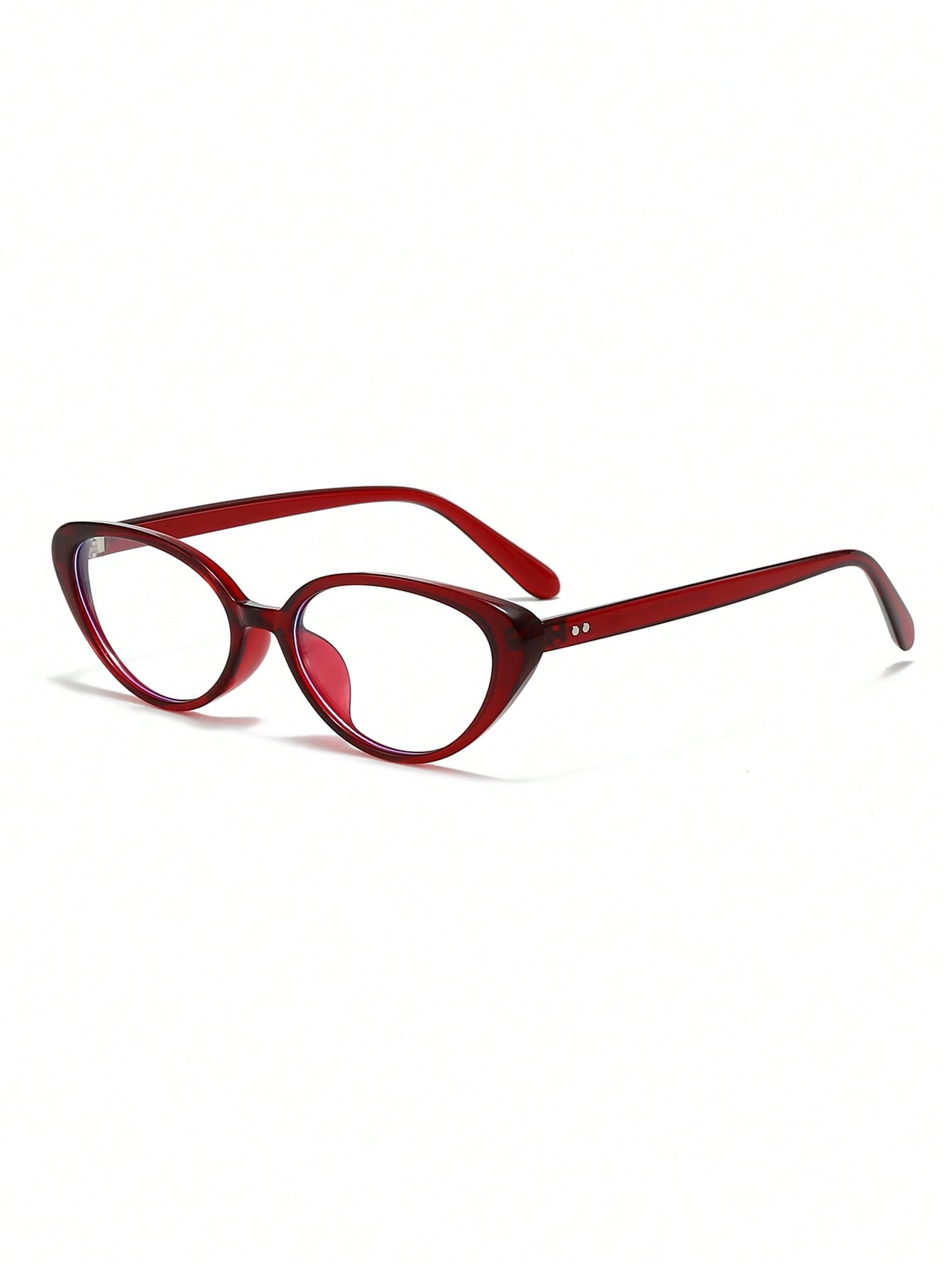 Women Burgundy Rivet Cat Eye F - Sunglasses Cat Eye avis et prix
