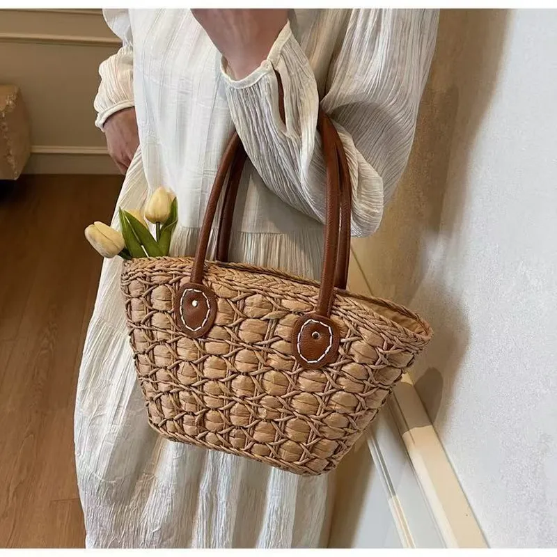 Retro European American woven  - Tote Bag Beach avis et prix