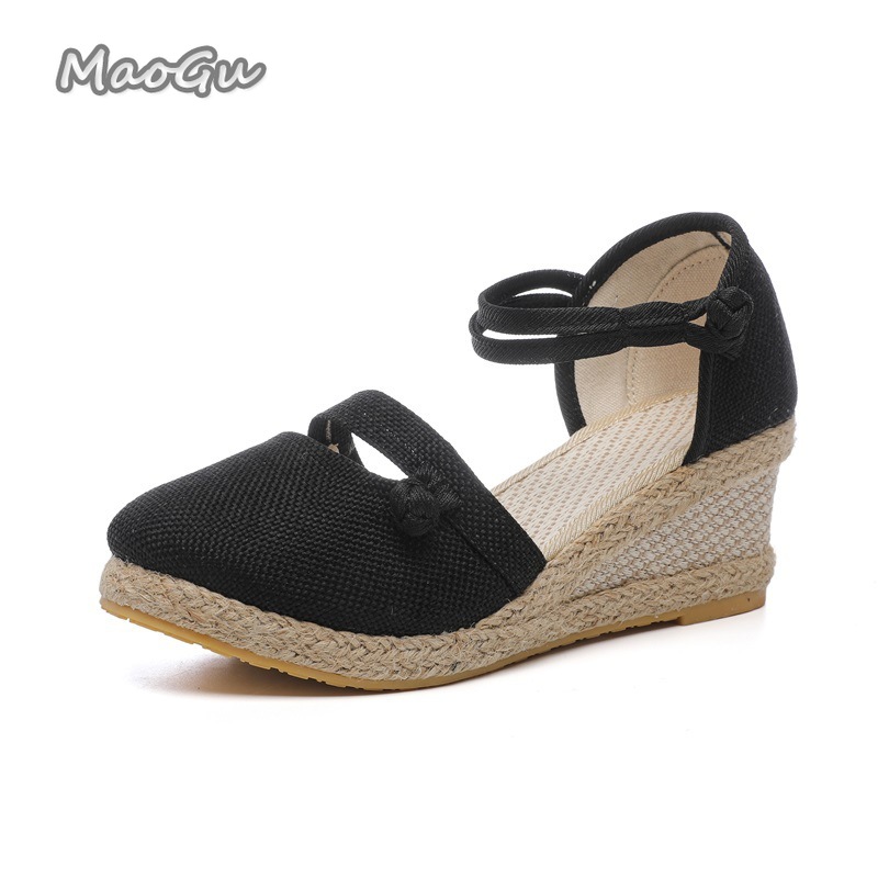 Women's Linen Espadrille Wedge - Wedge Espadrille Women avis et prix