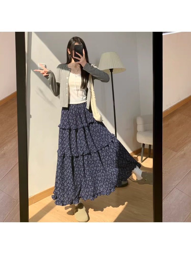 Floral A-Line Midi Skirt Women - Midi Skirt Floral avis et prix