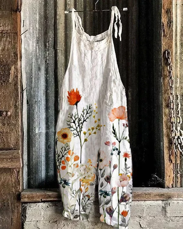Women Jumpsuits Overalls Sleev - Romper Floral Print avis et prix