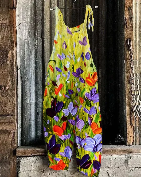 Women Jumpsuits Overalls Sleev - Romper Floral Print avis et prix